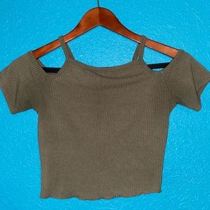 Green Crop Top